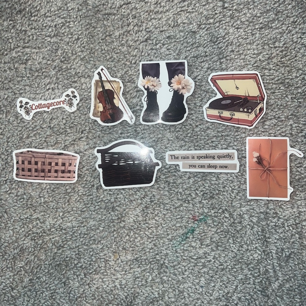 3 for $12 Cottagecore Aesthetic Sticker Set